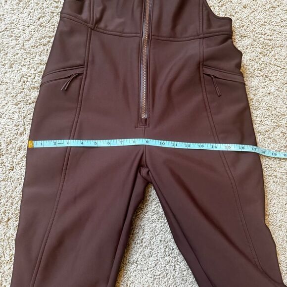 Halfdays Isabel Soft Shell Bib Pant Ski XS Waterproof Brown Spiked Cocoa - Picture 7 of 12